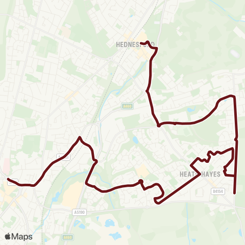 Select Bus Services  map