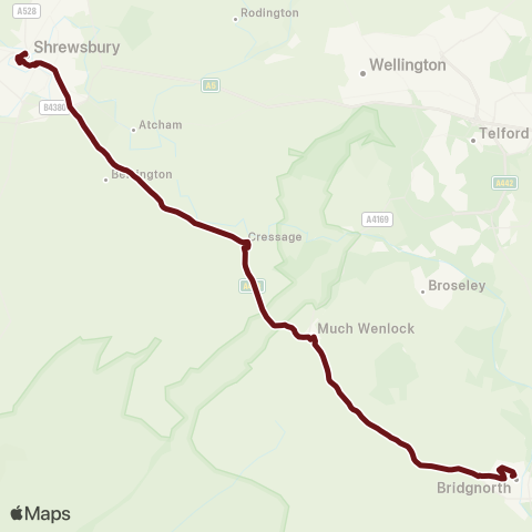 Select Bus Services  map