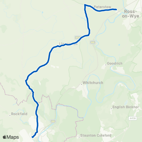 Nick Maddy Coaches Monmouth Bus Station Stand 2 - School map