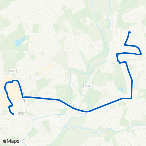 Scraggs Abbots Square - Bus Station map