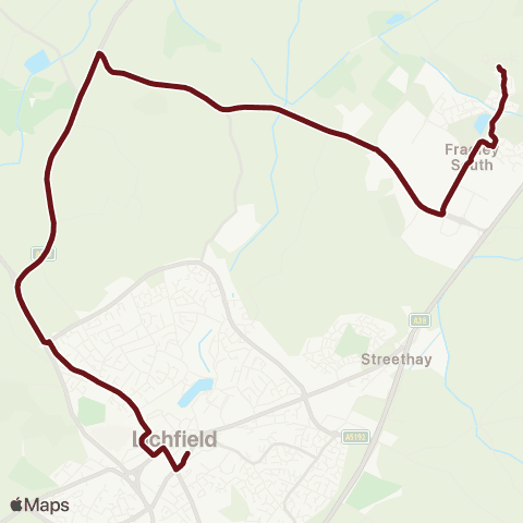 Select Bus Services Bus Station - Sandflats Street map