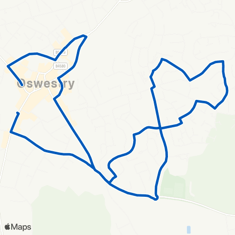 Tanat Valley Coaches Post Office - Park Gates map