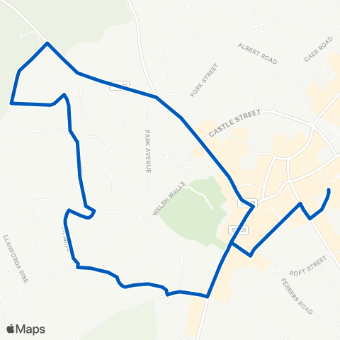 Tanat Valley Coaches Sainsbury's Layby - Post Office map