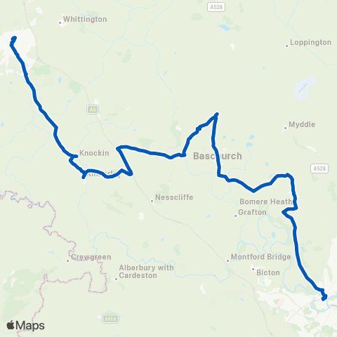 Tanat Valley Coaches Bus Station - Bus Station map