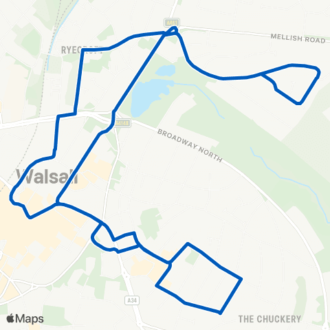 Walsall Community Transport Walsall Bus Sta - Walsall Bus Sta map