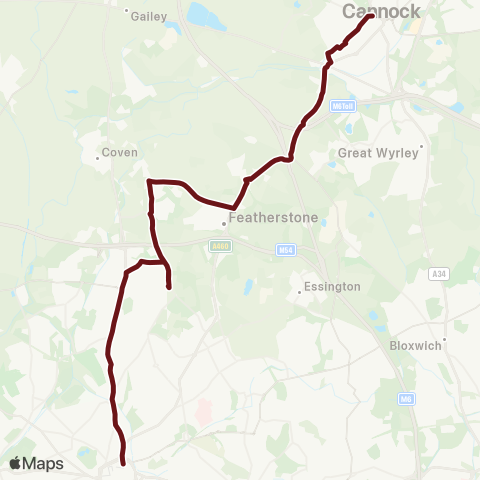 Select Bus Services  map