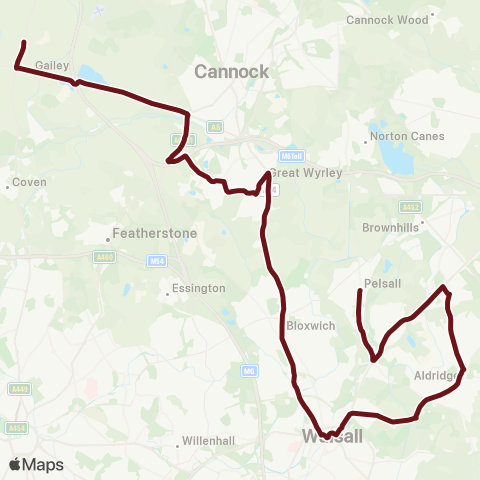 Select Bus Services  map