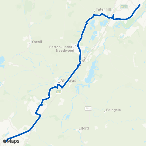South Staffs Coach Hire Bus Station - Octagon Centre map