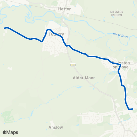 South Staffs Coach Hire Industrial Estate - Bitham Lane map