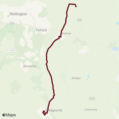 Select Bus Services  map