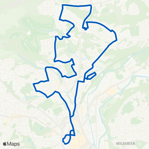 Stotts Coaches Huddersfield Bus Sta - Huddersfield Bus Sta map