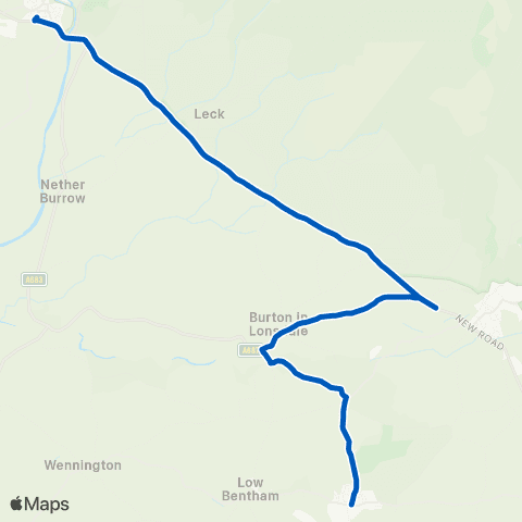 Kirkby Lonsdale Coaches The Post Office - Kirkby Lonsdale Booth's map