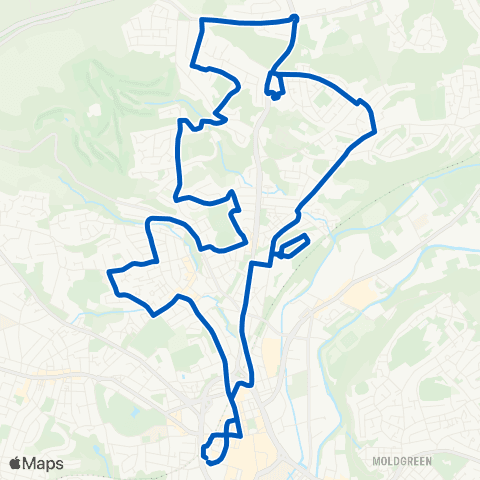 Stotts Coaches Huddersfield Bus Sta - Huddersfield Bus Sta map