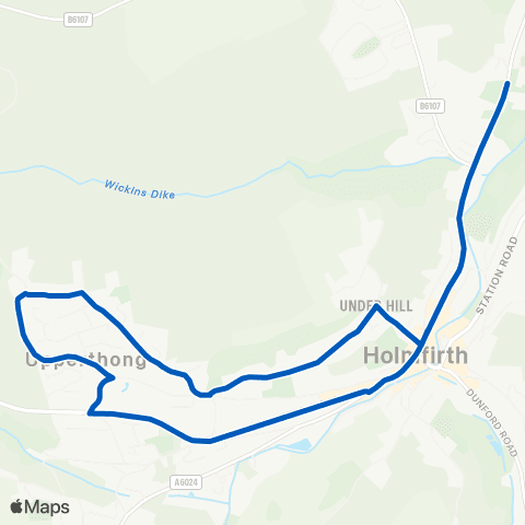 Stotts Coaches Holmfirth Bus Sta - Holmfirth Bus Sta map