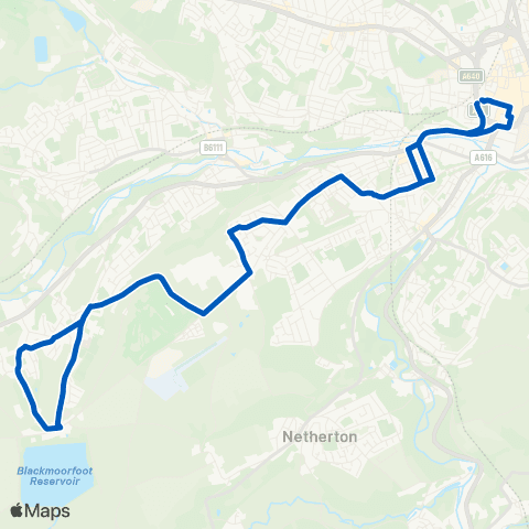 Stotts Coaches Huddersfield Bus Sta - Huddersfield Bus Sta map