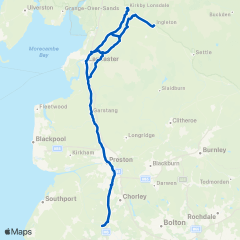 Kirkby Lonsdale Coaches Bus Station - Community Centre map