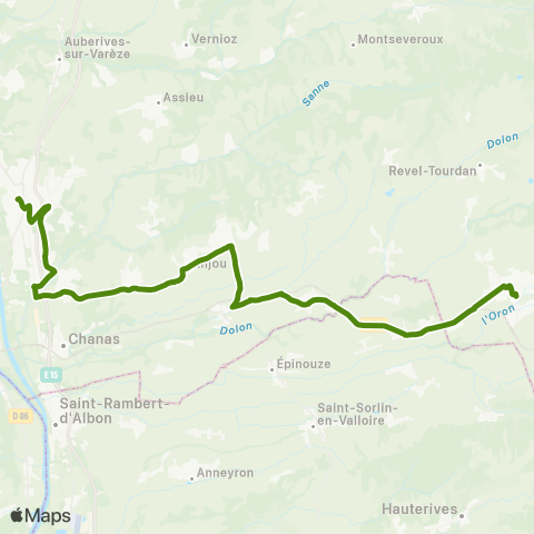 Le 37 Le Péage-de-Roussillon - Beaurepaire map