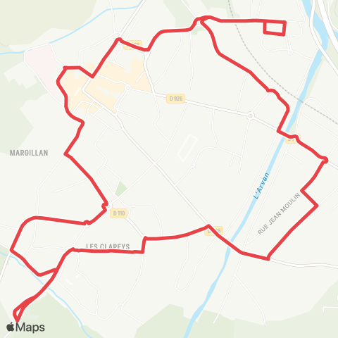 3CMA Bus Circulaire map