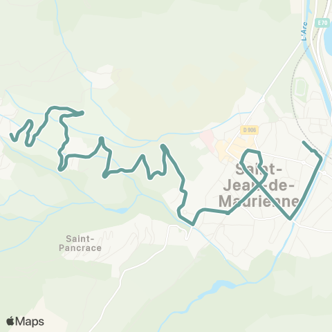 3CMA Bus Jarrier map