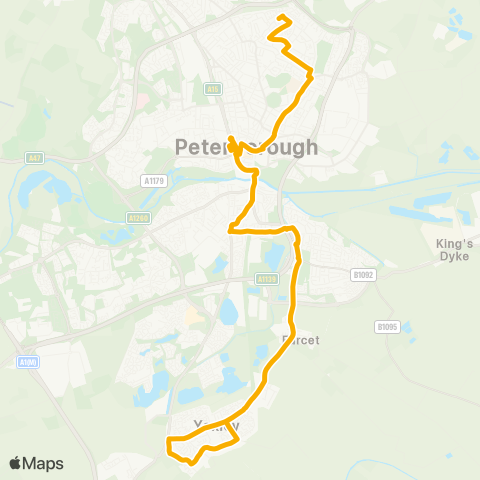 Stagecoach East  map
