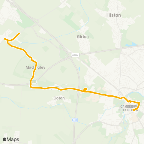 Stagecoach East  map