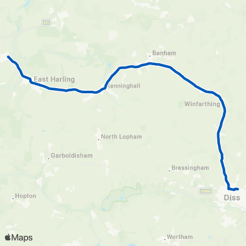 Simonds Roudham Road - High School map