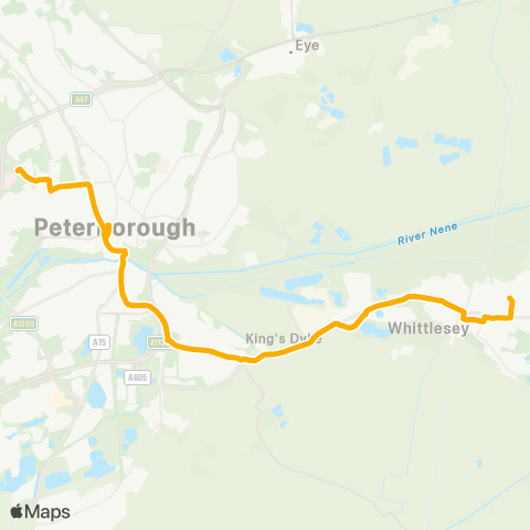 Stagecoach East  map
