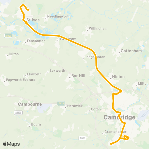 Stagecoach East  map