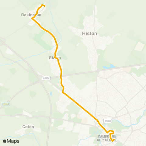Stagecoach East  map