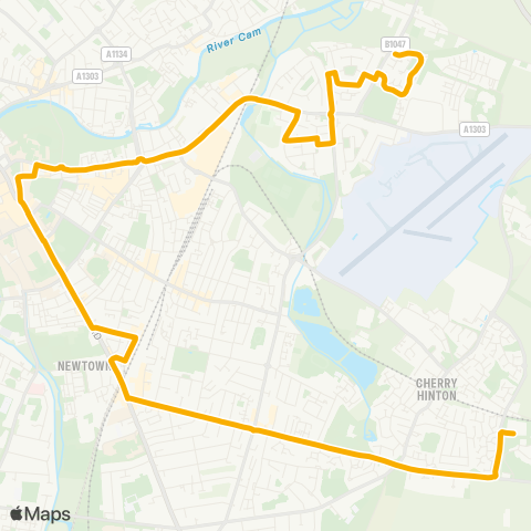 Stagecoach East  map