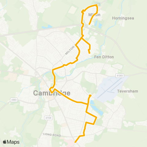 Stagecoach East  map