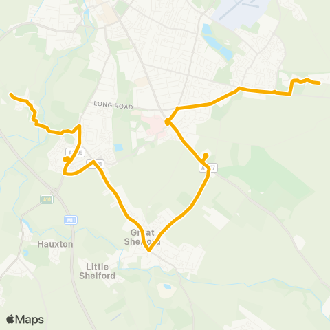 Stagecoach East  map