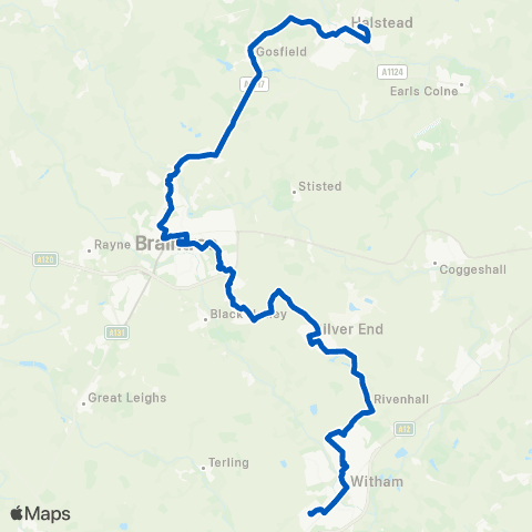Stephensons of Essex Allectus Way - Ramsey School map