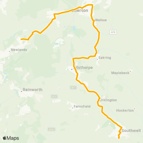Stagecoach East Midlands Ward Road - Minster School Bus Park map