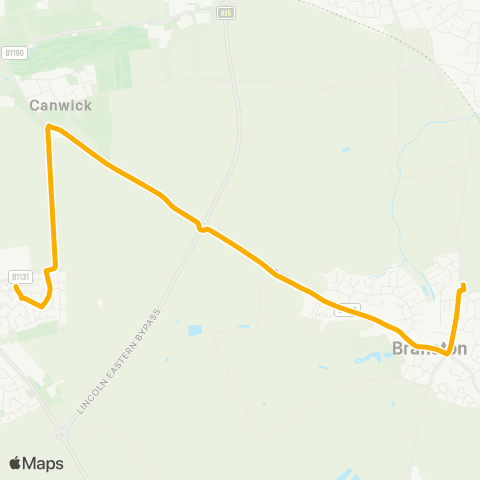 Stagecoach East Midlands The Green - Community College Bus Park map