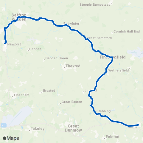 Stephensons of Essex The Welsh Princess - Jf Academy map