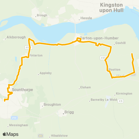 Stagecoach East Midlands Peveril Avenue - Black Bull map