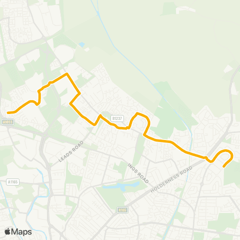 Stagecoach East Midlands Nestor Grove - Grandale map