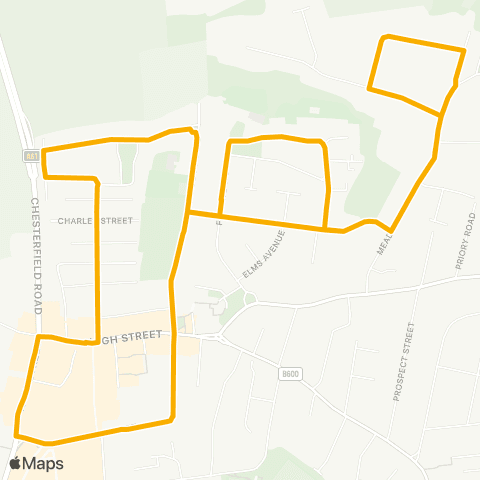 Stagecoach East Midlands Alfreton Bus Sta - Alfreton Bus Sta map