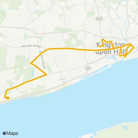 Stagecoach East Midlands Sea Road - Timberley Drive map