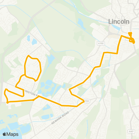 Stagecoach East Midlands Barnoldby Road - Hewitt's Avenue map