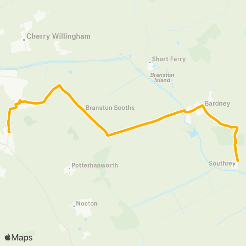 Stagecoach East Midlands High Thorpe Rd - CC Bus Park map