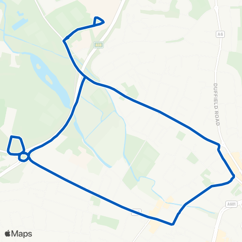 Notts and Derby  map