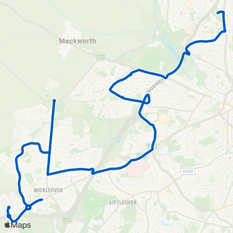 Notts and Derby  map