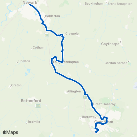 Marshalls of Sutton on Trent  map