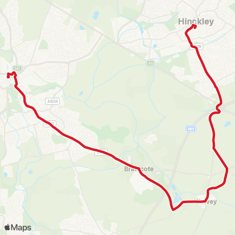 National Express Accessible Transport  map