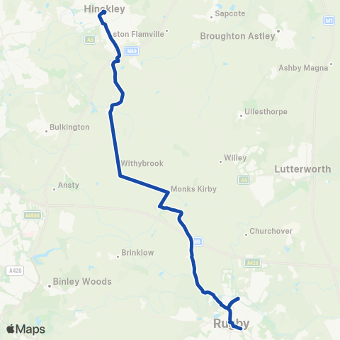 National Express Accessible Transport  map