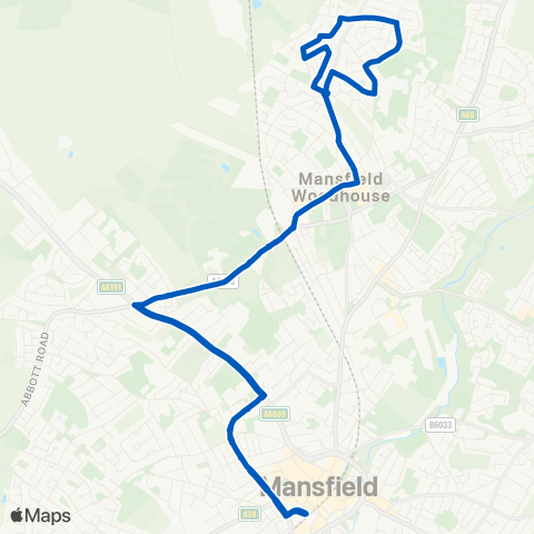 Nottinghamshire CCFS  map