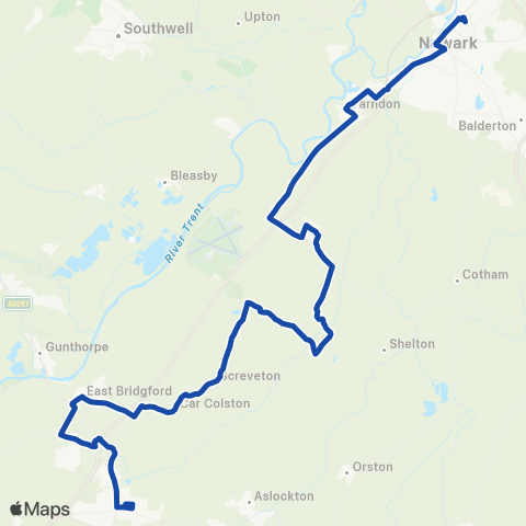 Nottinghamshire CCFS  map