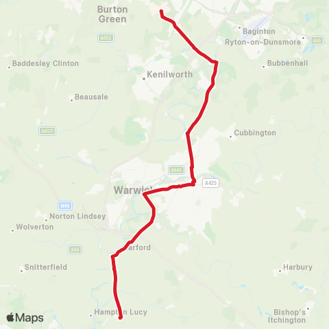 National Express Accessible Transport  map